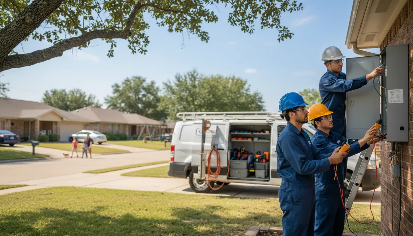 Certified electrician providing emergency electrical services in Melissa, TX